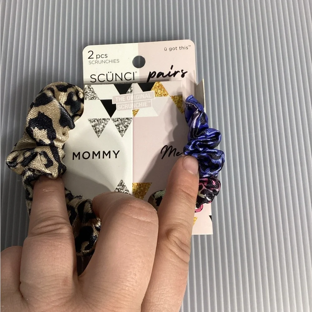 Set of 4 Scunci Pairs Scrunchies - Brunch/Dinner and Mommy/Me